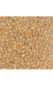 Miyuki rocailles Perlen 8/0 - 24kt gold lined crystal 8-195